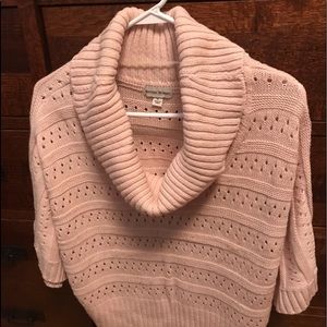Short Sleeve Turtle Neck Sweater